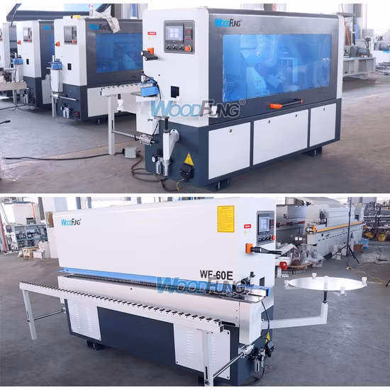 Máquina automática para trabalhar madeira Mesa de trabalho de aço Manual PVC Edgebander Edge Banding Machine